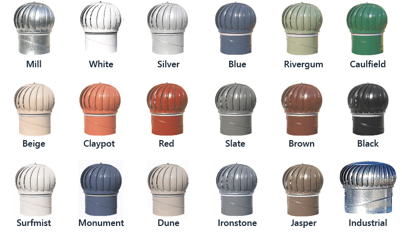 Whirlybird Colour Chart